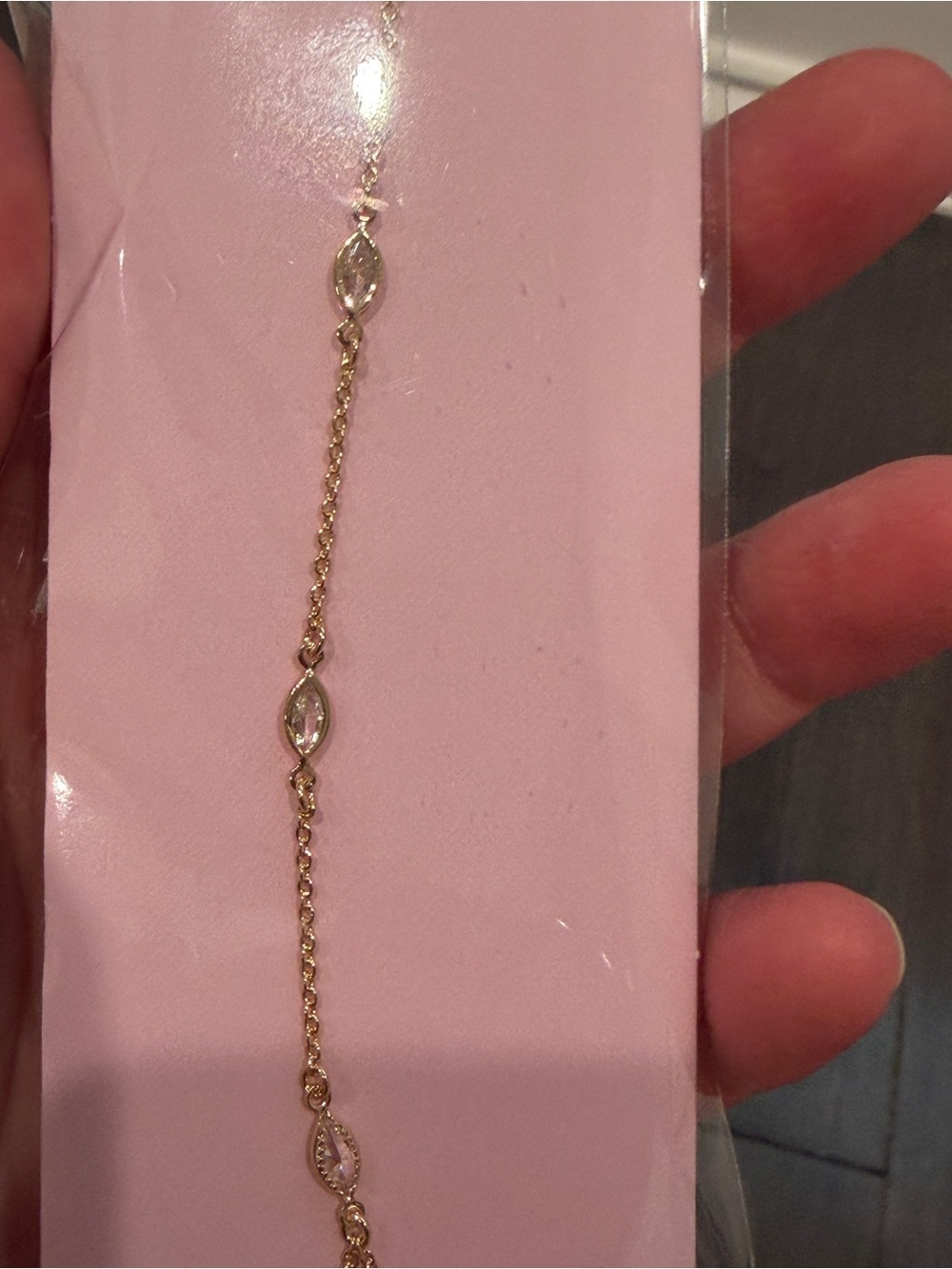 NWT Crystal Haze Gold & Crystal Hand Chain for Women Jewelry - Picture 3 of 7